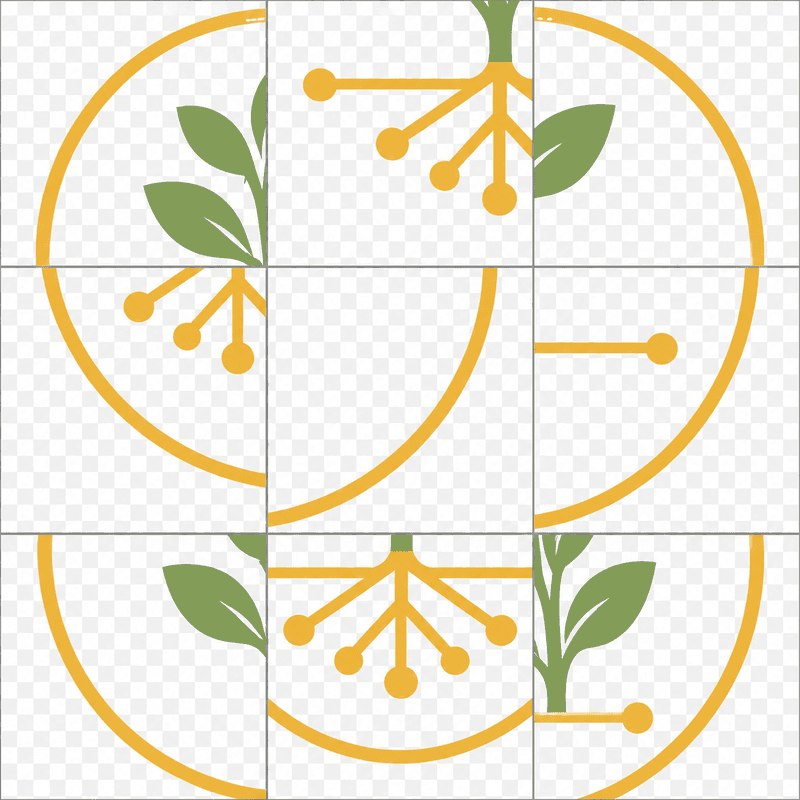 Logo-Mosaik als Muster-Motiv